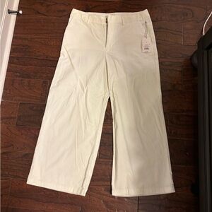 A New Day Ribbed Cream Dress Pants